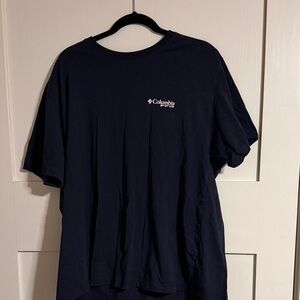 Columbia Men's Dark Navy Short Sleeve Logo Tee